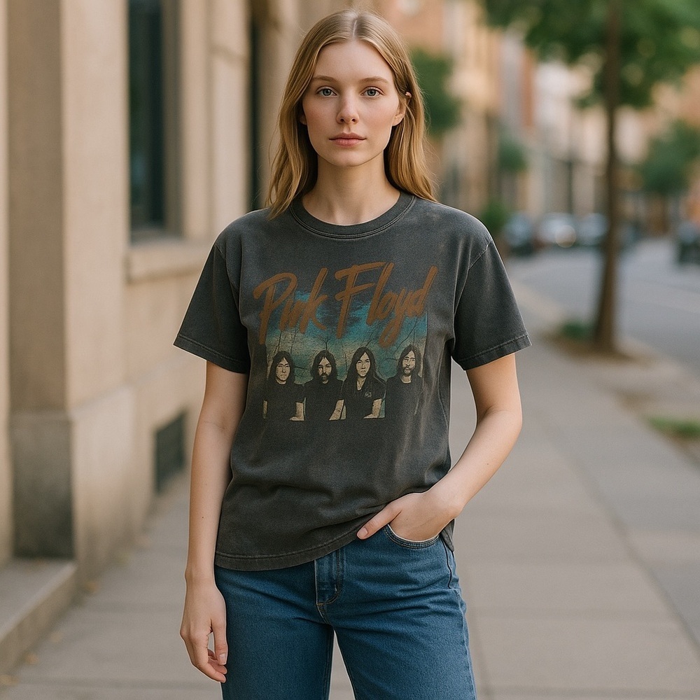 Grey Pink Floyd T-Shirt